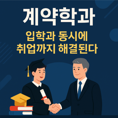 계약학과 – 입학과 동시에 취업까지 해결된다